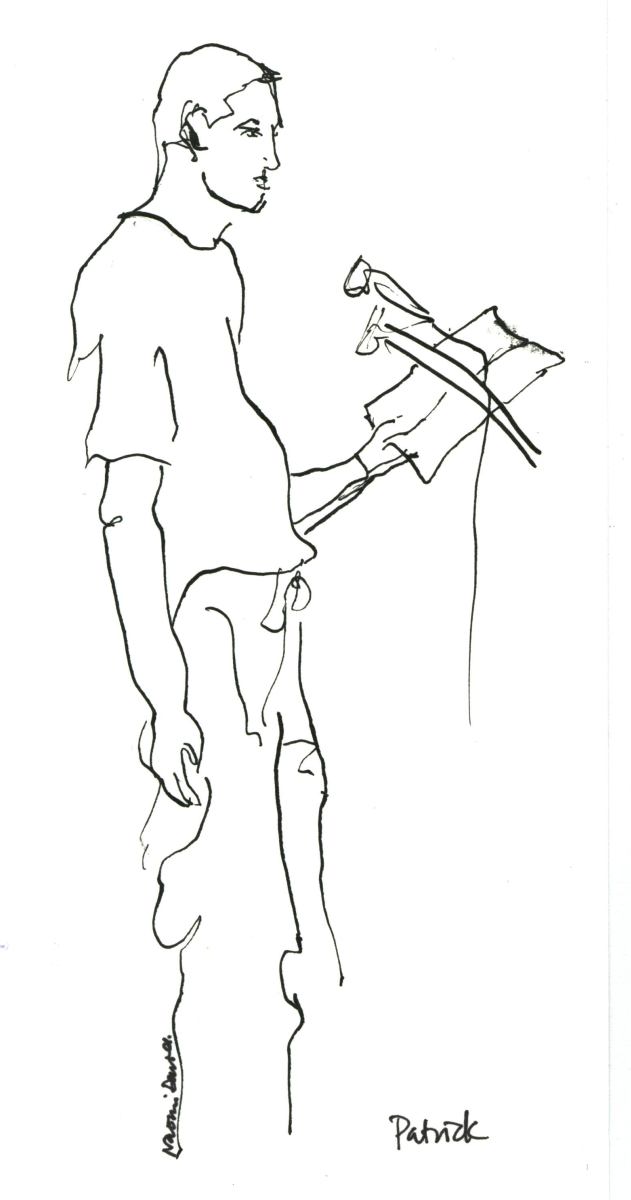 pen sketch of poet