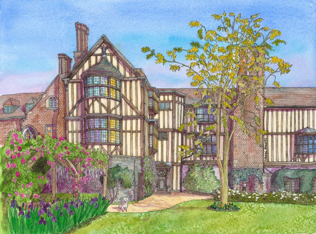 Farewell gift for the outgoing President of Queens' College
